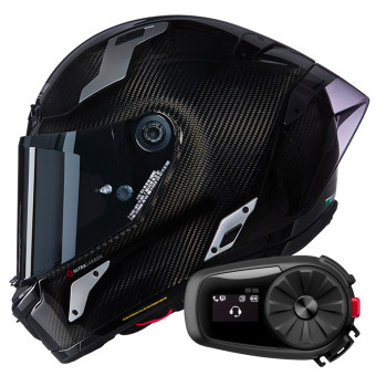 Full Face Nolan X-804 RS Ultra Carbon Argento 332 + Kit Bluetooth 5S Solo
