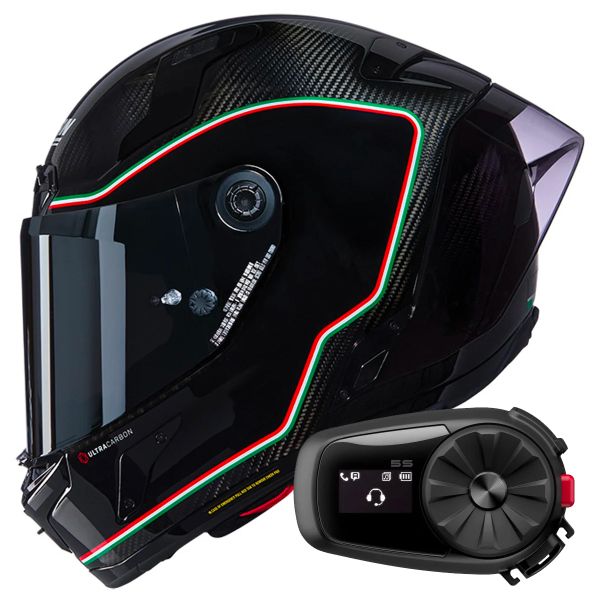 Full Face Nolan X-804 RS Ultra Carbon Asso Di Picche 341 + Kit Bluetooth 5S Solo