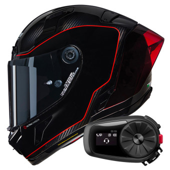 Full Face Nolan X-804 RS Ultra Carbon Asso Di Picche 342 + Kit Bluetooth 5S Solo