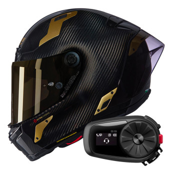 Full Face Nolan X-804 RS Ultra Carbon Aureo 330 + Kit Bluetooth 5S Solo