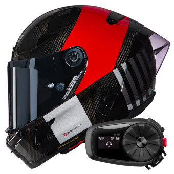 Full Face Nolan X-804 RS Ultra Carbon Combo Gara 351 + Kit Bluetooth 5S Solo