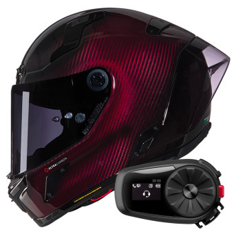 Full Face Nolan X-804 RS Ultra Carbon Liquido 326 + Kit Bluetooth 5S Solo