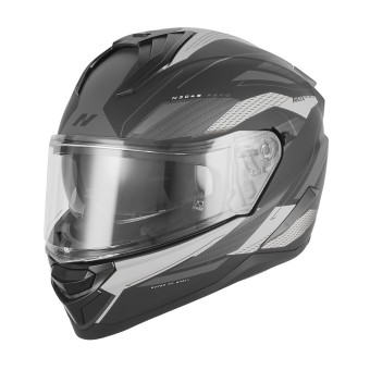 Full Face NOX N304S Revo Mat Black Silver