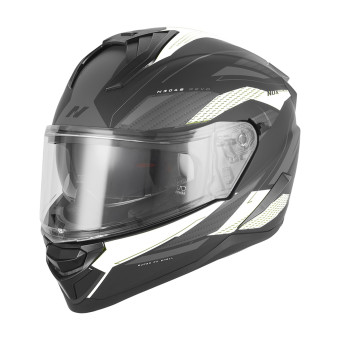 Casque Full Face NOX N304S Revo Mat Black White
