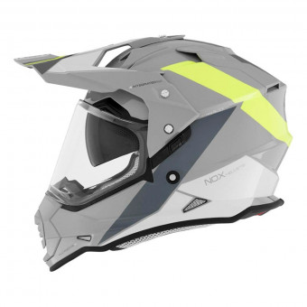 Full Face NOX N312 Block Grey Nardo Fluo Yellow