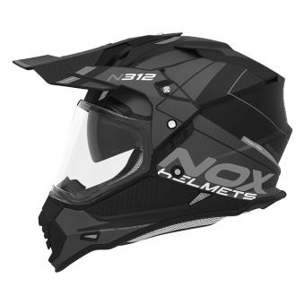 Full Face NOX N312 Drone Matt Black Titanium