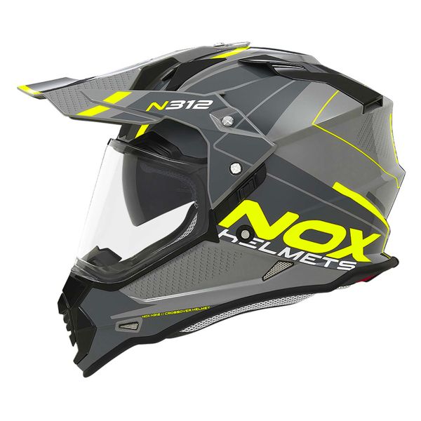 Full Face NOX N312 Drone Nardo Grey Neon Yellow
