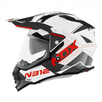 Full Face NOX N312 Extend White Red
