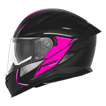 NOX N401 Xeno Matt Black Pink + Kit Bluetooth 5S Solo