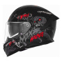 Casque Full Face NOX N401 Zumbi Matt Black Red