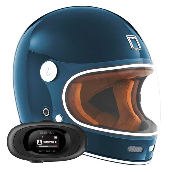 Full Face NOX Revenge Blue Petrole + Kit bluetooth 5R Lite