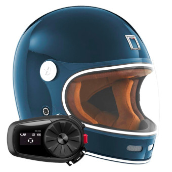 Full Face NOX Revenge Blue Petrole + Kit Bluetooth 5S Solo