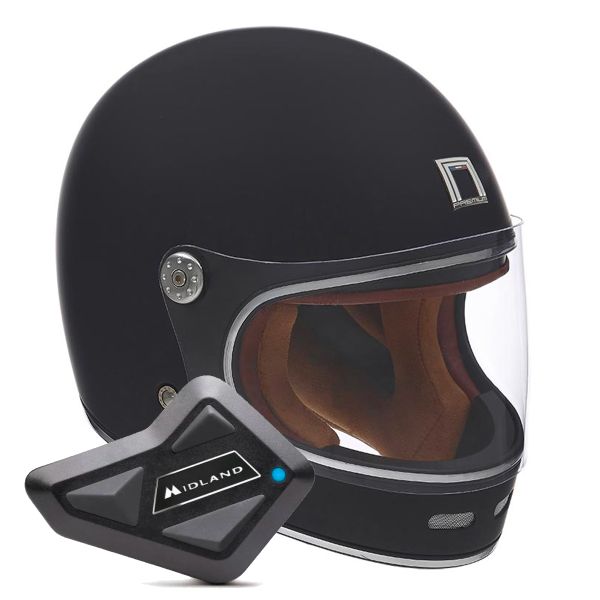 Full Face NOX Revenge Matt Black + Kit Bluetooth BT Mini