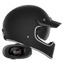 Casque Full Face NOX Seventy II Matt Black + Kit bluetooth 5R Lite