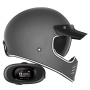 Casque Full Face NOX Seventy II Matt Titanium + Kit bluetooth 5R Lite