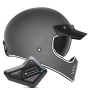 Casque Full Face NOX Seventy II Matt Titanium + Kit Bluetooth BT Mini