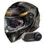 Casque Full Face Premier Devil Carbon ST19 + Kit Bluetooth Lokui K30