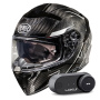 Casque Full Face Premier Devil Carbon ST8 + Kit Bluetooth Lokui K30
