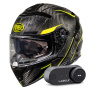 Casque Full Face Premier Devil Carbon STY + Kit Bluetooth Lokui K30