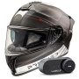 Casque Full Face Premier Evoluzione SP2BM + Kit Bluetooth Lokui K30