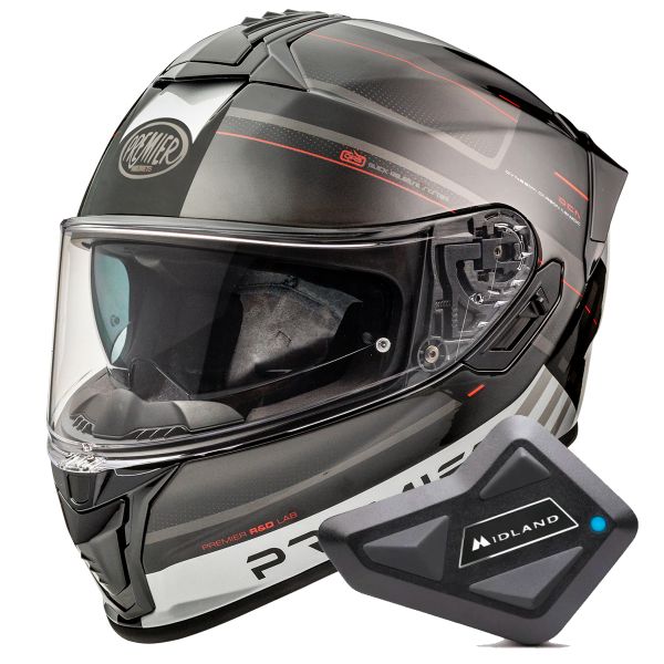 Full Face Premier Evoluzione SP92 + Kit Bluetooth BT Mini Full Face Premier Evoluzione SP92 + Kit Bluetooth BT Mini