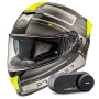 Casque Full Face Premier Evoluzione SPYBM + Kit Bluetooth Lokui K30