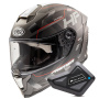 Casque Full Face Premier Hyper HP92BM + Kit Bluetooth BT Mini