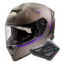 Casque Full Face Premier Hyper RS18BM + Kit Bluetooth BT Mini
