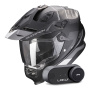 Casque Full Face Scorpion ADF 9000 Air Desert Matt Black Silver + Kit Bluetooth Lokui K30
