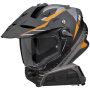 Casque Full Face Scorpion ADF 9000 Air Feat Black Mat Silver Orange + Kit bluetooth Exo-Com Link-1