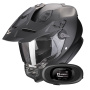 Casque Full Face Scorpion ADF 9000 Air Matt Pearl Black + Kit bluetooth 5R Lite