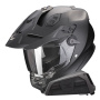 Casque Full Face Scorpion ADF 9000 Air Matt Pearl Black + Kit bluetooth Exo-Com Link-1