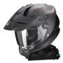 Casque Full Face Scorpion ADF 9000 Air Matt Pearl Black + Kit bluetooth Exo-Com Link-1C