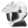 Casque Full Face Scorpion ADF 9000 Air Matt Pearl White + Kit bluetooth Exo-Com Link-1