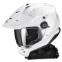 Casque Full Face Scorpion ADF 9000 Air Matt Pearl White + Kit bluetooth Exo-Com Link-1C