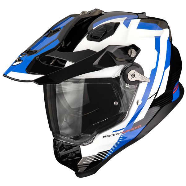 Full Face Scorpion ADF 9000 Air Patrol Black Blue White Full Face Scorpion ADF 9000 Air Patrol Black Blue White