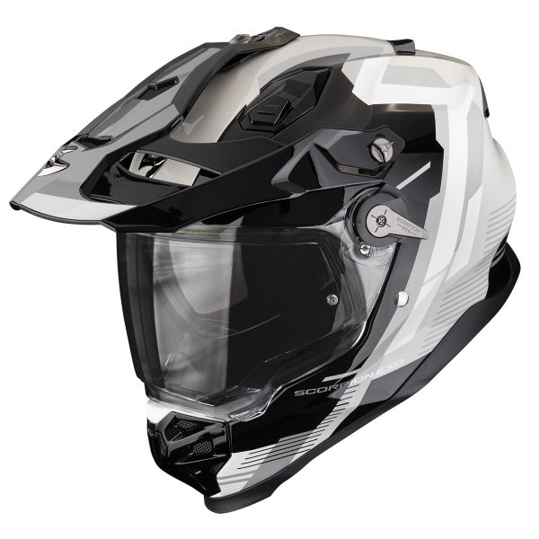 Full Face Scorpion ADF 9000 Air Patrol Black Silver Full Face Scorpion ADF 9000 Air Patrol Black Silver
