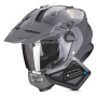 Casque Full Face Scorpion ADF 9000 Air Solid Cement Grey + Kit Bluetooth BT Mini