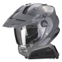 Casque Full Face Scorpion ADF 9000 Air Solid Cement Grey + Kit bluetooth Exo-Com Link-1