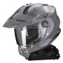 Casque Full Face Scorpion ADF 9000 Air Solid Cement Grey + Kit bluetooth Exo-Com Link-1C