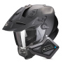 Casque Full Face Scorpion ADF 9000 Air Solid Matt Black + Kit Bluetooth BT Mini