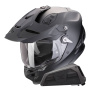 Casque Full Face Scorpion ADF 9000 Air Solid Matt Black + Kit bluetooth Exo-Com Link-1