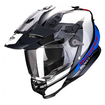 Scorpion ADF 9000 Air Trail Black Blue White + Kit bluetooth 5R Lite