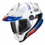 Casque Full Face Scorpion ADF 9000 Air Desert White Blue Red