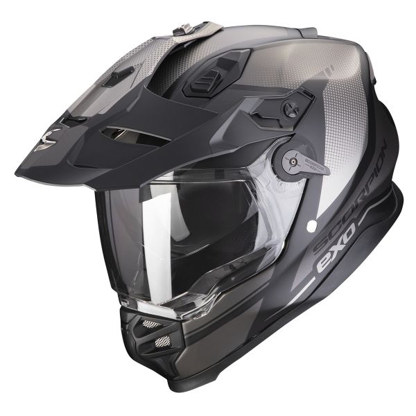 Full Face Scorpion ADF 9000 Air Trail Matt Black Silver