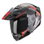 Casque Flip Up Scorpion ADX-2 Galane Silver Black Red