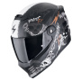 Casque Full Face Scorpion Covert FX Skullz Black Grey Red