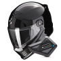 Casque Full Face Scorpion Covert FX Solid Black + Kit Bluetooth BT Mini