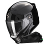Casque Full Face Scorpion Covert FX Solid Black + Kit bluetooth Exo-Com Link-1C