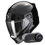 Casque Full Face Scorpion Covert FX Solid Black + Kit Bluetooth Lokui K30